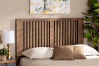 Baxton Studio Harena Modern and Contemporary Transitional Ash Walnut Finished Wood King Size Headboard