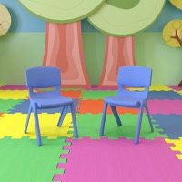 Whitney - Set of 2 Plastic School Chairs - Blue