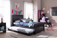 Baxton Studio Kids Room Furniture Beds with Trundle