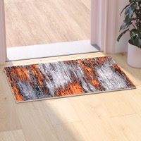 Rylan Collection - Contemporary 2' x 3' Accent Rug - Orange