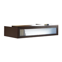 Safco Aberdeen Reception Desk - Transaction Counter; 72"W x 42"D x 15 5/8"H - Mocha