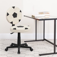 Billy - Sports Inspired Task Chair - Black and White