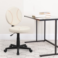 Jonathan - Sports Inspired Task Chair - Brown and Cream