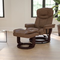 Allie - Recliner and Ottoman Set - Palimino