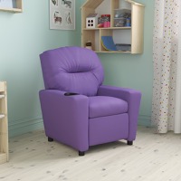 Chandler - Kids Recliner - Lounge and Playroom Chair - Lavender Vinyl