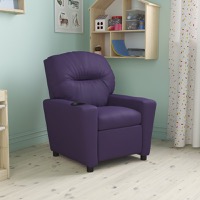 Chandler - Kids Recliner - Lounge and Playroom Chair - Purple Vinyl