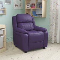 Charlie - Kids Recliner - Lounge and Playroom Chair - Purple Vinyl