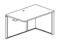 Safco CSII Office Furniture - Return 24" x 54" - C2446