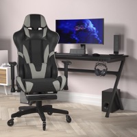 X30 - Modern High Back Ergonomic Racing Style Computer Chair - Gray