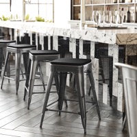 Metal Colorful Restaurant Counter Stools