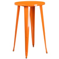 James - Metal Cafe Bar Table - Orange