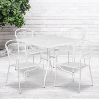 Oia - Table and Chair Set Designed for Indoor and Outdoor Use - White
