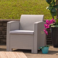 Seneca - Contemporary Outdoor Chair - Light Gray
