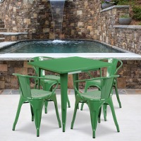 Grady - Table and Chair Set - Green