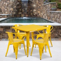 Grady - Table and Chair Set - Yellow