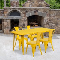 Darcy - Table and Chair Set - Yellow