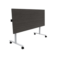 Jurni Flip Table - 60"W x 24"D Rectangular with Casters