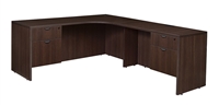 Regency Legacy Credenza - 71" L-Shape, Right Corner, Double File Cabinets