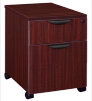 Legacy Box File Mobile Pedestal - Mahogany