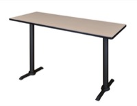 Cain 66" x 24" Cafe High Top Table - Beige