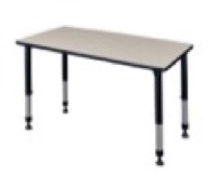 Kee 48" x 30" Height Adjustable Classroom Table  - Maple