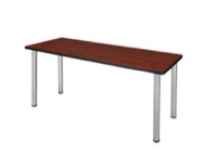 60" x 24" Kee Training Table - Cherry/ Chrome