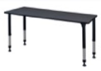 Kee 66" x 30" Height Adjustable Classroom Table  - Grey