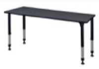 Kee 72" x 30" Height Adjustable Classroom Table  - Grey