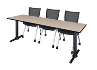 Regency Cain T-Base Training Table - 84" x 24"