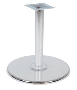 Via Platter Base for 48" Table Tops - Chrome