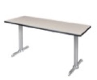 Via 66" x 24" Training Table - Maple/Chrome