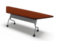 Safco Mayline Sync Training Table - SYP24H - Trapezoid - HPL, 3mm Edge, 48" x 24"