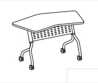 Safco Mayline Sync Training Table - SYT30T - Transition - LPL, T-Mold Edge, 48" x 30"