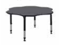 Kee Classroom Table - 60" Flower Shaped Height Adjustable