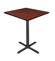 Cain 36" Square Cafe Table - Cherry
