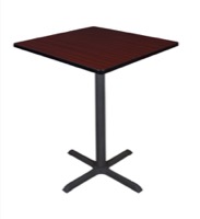 Cain 36" Square Cafe Table - Mahogany