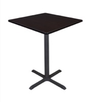 Cain 36" Square Cafe Table - Mocha Walnut