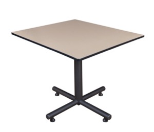 Kobe 48" Square Breakroom Table - Beige