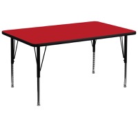 Wren - Popular Rectangular Activity Table - Red