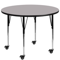 Wren - Popular Round Activity Table - Gray