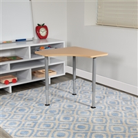 Billie - Collaborative Student Desk for Classroom and Home School - Natural