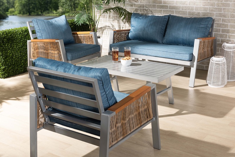 WoW Baxton Studio Modern Nicholson Series Patio Sets Enhance