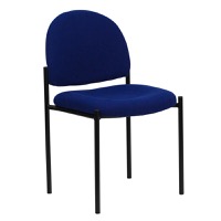 Tania - Contemporary Style Office Reception Chair - Navy Fabric