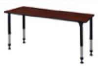 Kee 72" x 30" Height Adjustable Classroom Table  - Cherry