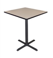 Cain 36" Square Cafe Table - Beige